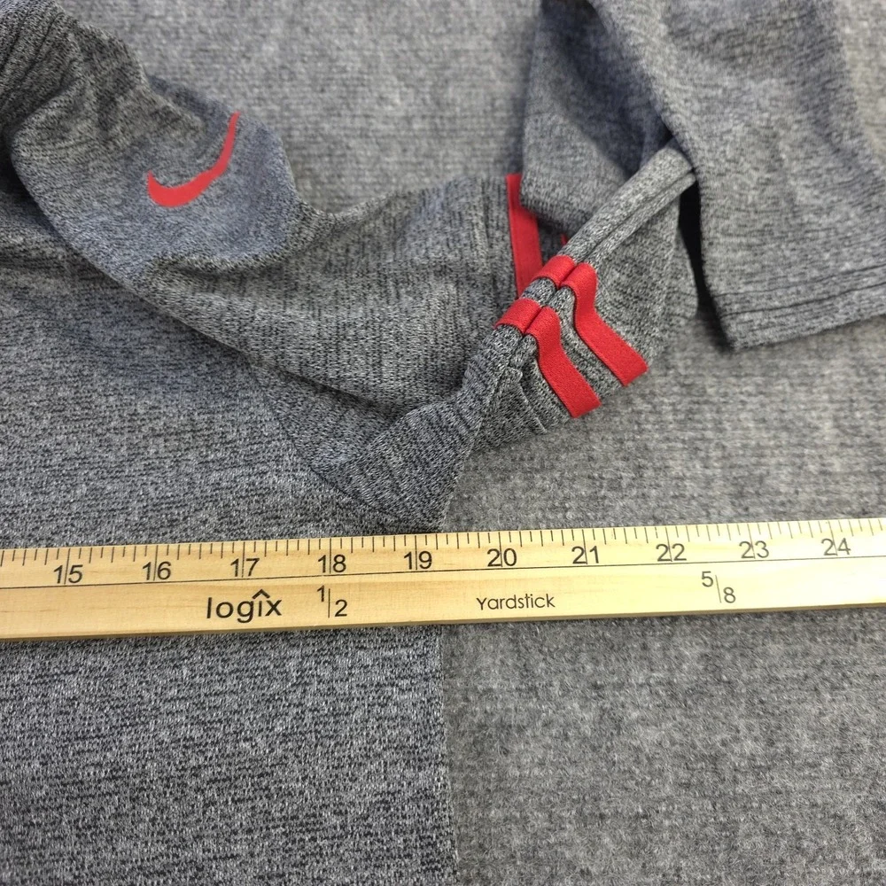 Nike Atlanta Falcons Loose Neck Shirt Adult Small Gray Solid‎ Long Sleeve